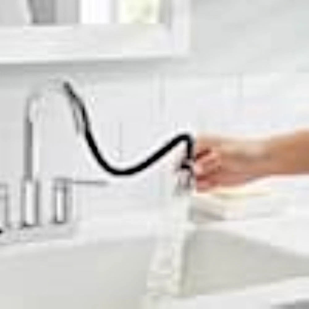 Glacier Bay Dorind 4in. Centerset Double-Handle Pull Down Bathroom Faucet Chrome