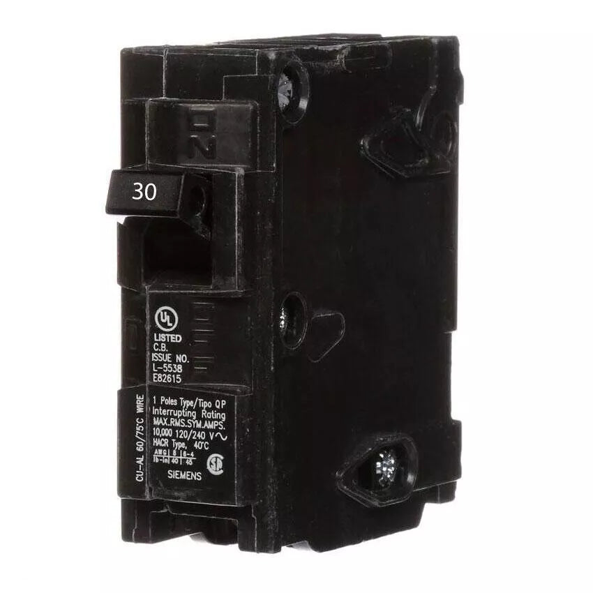 Siemens Q130 1-Pole 30-Amp 120/240V Plug-In Circuit Breaker New