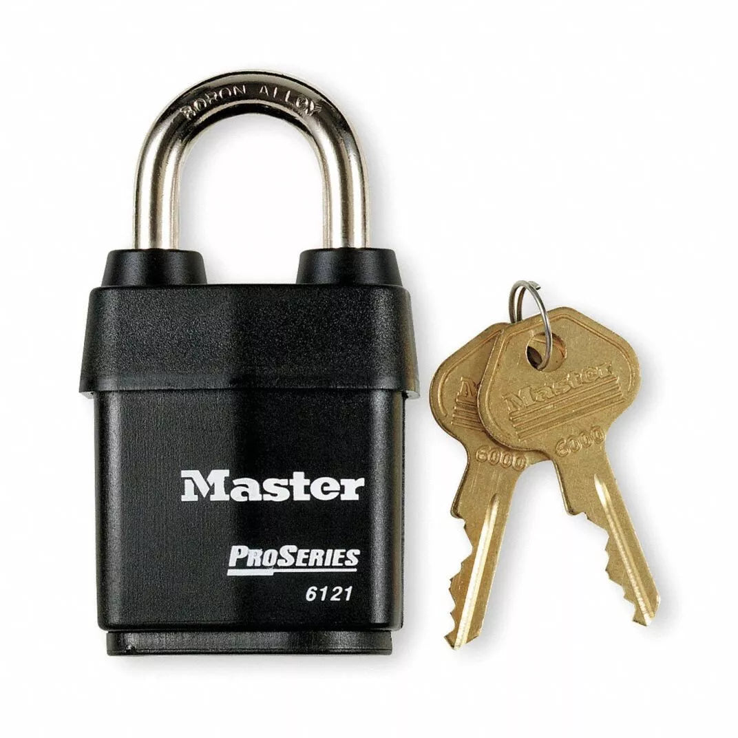 Master Lock Proseries 6121KA Padlock Keyed Alike Standard Shackle Rectangular Ne