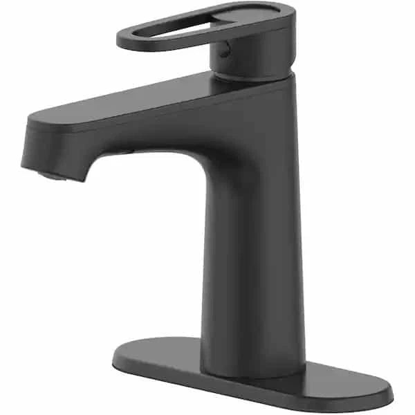 Glacier Bay Matte Black Single Handle Bathroom Faucet Kendrick 1008 028 126