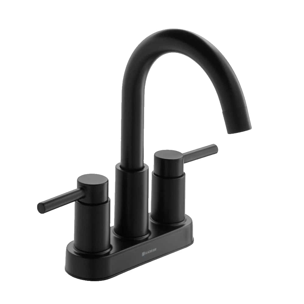 Glacier Bay Dorind 4 in. Centerset 2-Handle High-Arc Bathroom Faucet Matte Black