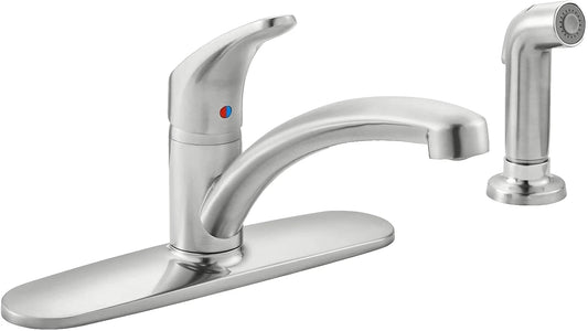 American Standard 7074040.075 Colony Pro Single-Handle Kitchen Faucet w/ Sprayer