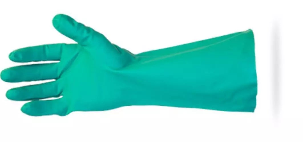 Safety Zone Green Premium Small Nitrile Glove 11mil Unlined 13" Long 12 Pack
