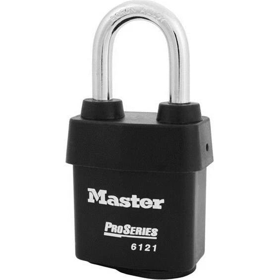 Master Lock Proseries 6121KA Padlock Keyed Alike Standard Shackle Rectangular Ne