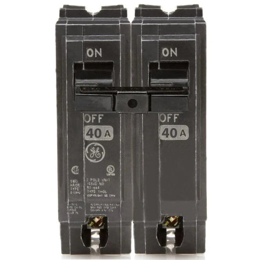 GE THQL2140 40 AMP Circuit Breaker Plug In 2 Pole 2 Pack New