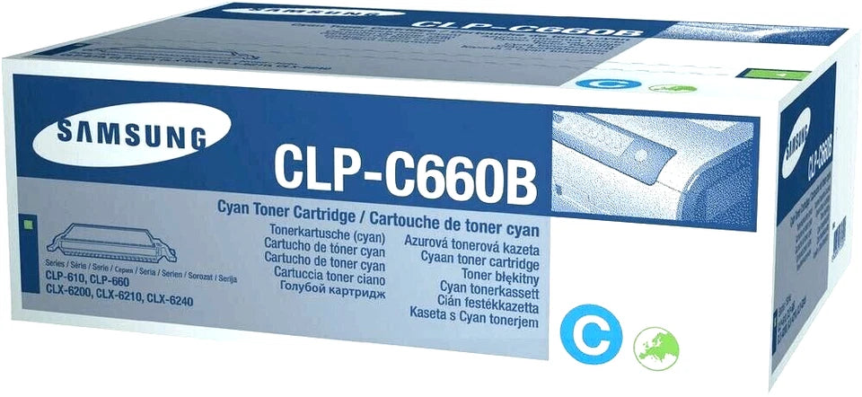 Samsung CLP-C660B Cyan Toner Cartridge NEW OPEN BOX